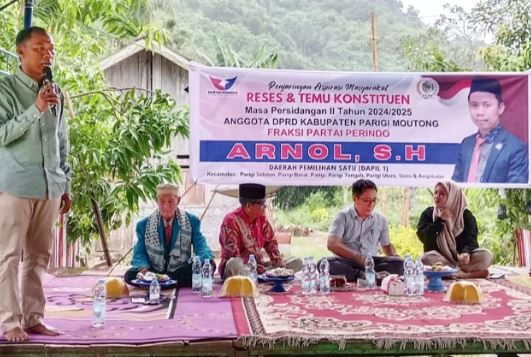 Legislator Partai Perindo Arnol Aholai Door to Door Serap Curhatan Warga Parigi Moutong