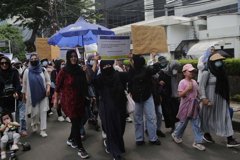 Pengungsi dari Rohingya hingga Yaman Unjuk Rasa di Kantor UNHCR Jakarta - Bagian 2