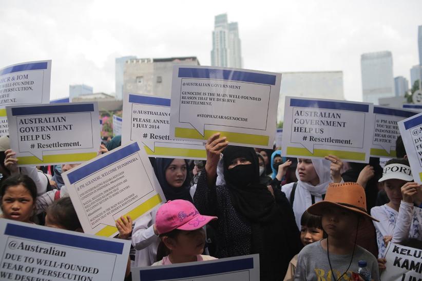 Pengungsi dari Rohingya hingga Yaman Unjuk Rasa di Kantor UNHCR Jakarta - Bagian 1