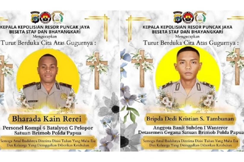 title Identitas 2 Polisi Gugur dalam Kontak Tembak dengan KKB, Bripda Dedi dan Bharada Kain Identitas 2 Polisi Gugur dalam Kontak Tembak dengan KKB, Bripda Dedi dan Bharada Kain