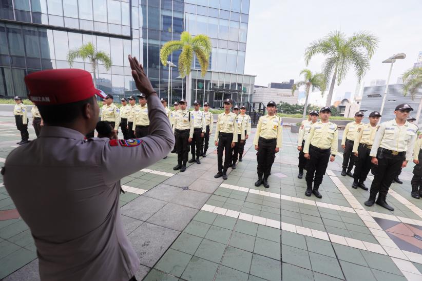 44 Satpam Gada Pratama Dilatih Instruktur dari Polda Metro Jaya - Bagian 1