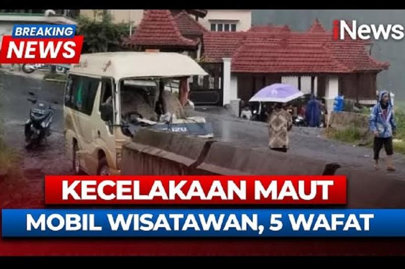 title Kronologi Kecelakaan di Tawangmangu Tewaskan 5 Orang, Minibus Hilang Kendali di Turunan Kronologi Kecelakaan di Tawangmangu Tewaskan 5 Orang, Minibus Hilang Kendali di Turunan