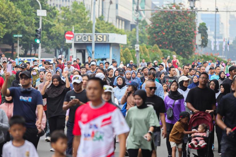 Ribuan Orang Padati Car Free Day Jakarta Minggu Pagi - Bagian 3