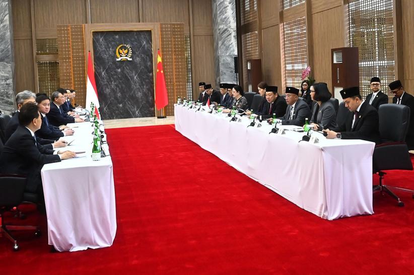 Foto-Foto Pertemuan Ketua DPR Puan Maharani dengan PM China Li Qiang - Bagian 5