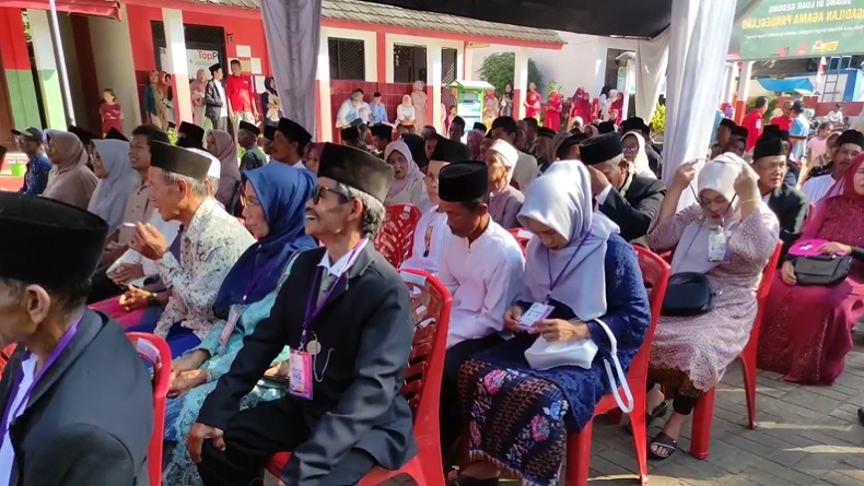 Puluhan Pasangan Lansia di Pandeglang Girang Ikut Isbat Nikah Terpadu