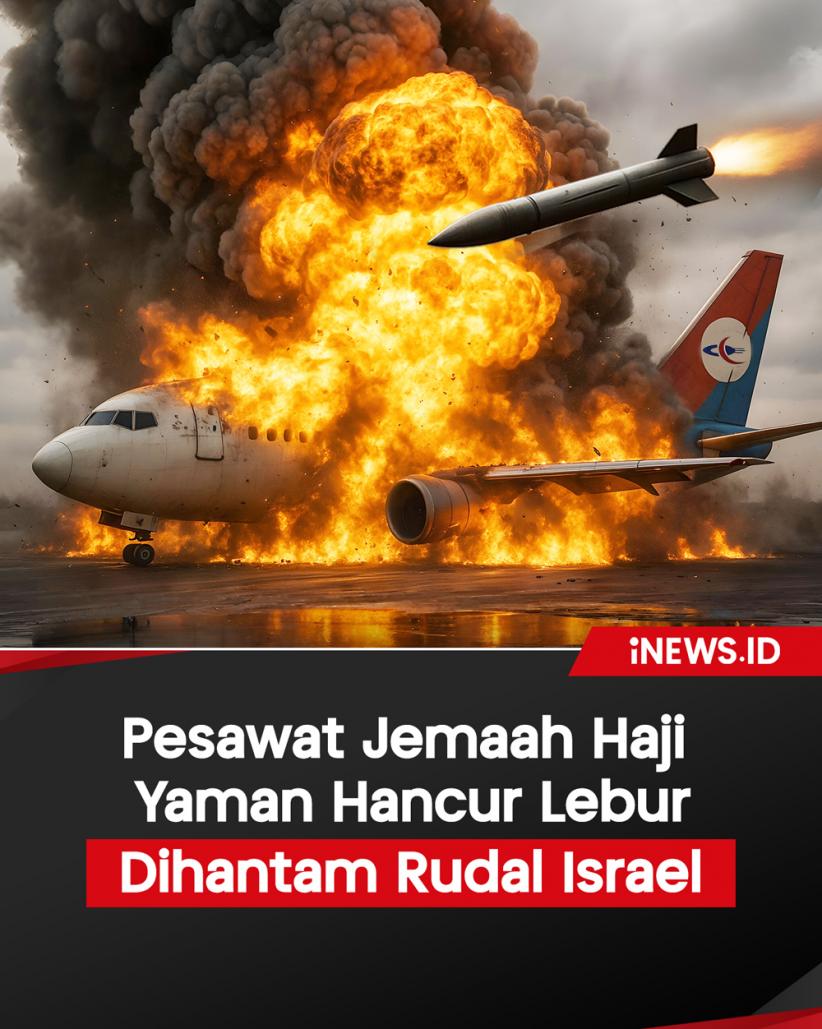 Infografis Israel Serang Bandara Yaman, Hancurkan Pesawat Jemaah Haji