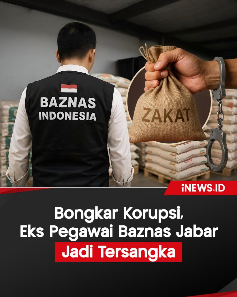 Infografis Bongkar Korupsi, Eks Pegawai Baznas Jabar Jadi Tersangka