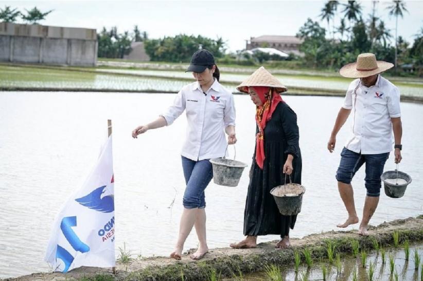 Ketum Partai Perindo Angela Tanoesoedibjo Serap Aspirasi Petani Deliserdang, Dukung Ketahanan Pangan Nasional