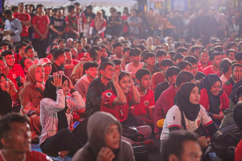 Ekspresi Suporter Timnas Indonesia, Skuad Garuda Dibantai Jepang 6-0 - Bagian 1