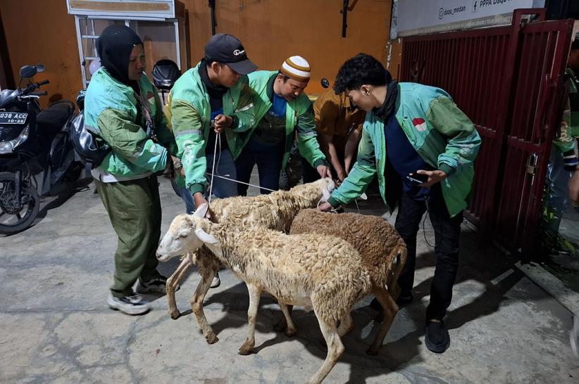Pemberian Hewan Kurban untuk Mitra Pengemudi - Bagian 1