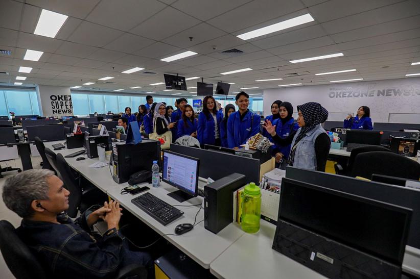 Antusiasme Mahasiswa Universitas Paramadina Berkunjung ke Redaksi Okezone - Bagian 4