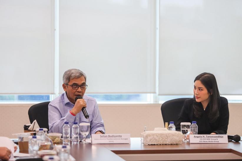 Pimpinan KPK dan Dewas Disambut Hangat Angela Tanoesoedibjo di iNews Tower - Bagian 3