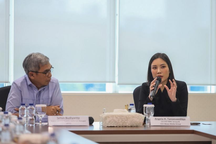 Pimpinan KPK dan Dewas Disambut Hangat Angela Tanoesoedibjo di iNews Tower - Bagian 2