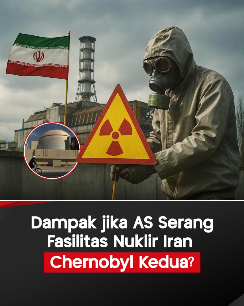 Infografis Dampak jika AS Serang Fasilitas Nuklir Iran, Chernobyl Kedua?