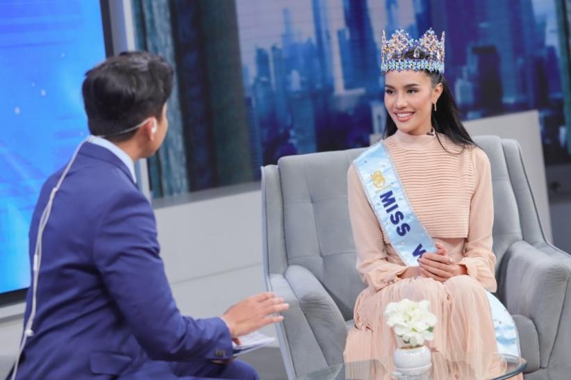 Eksklusif! Momen Miss World 2025 Opal Suchata Kunjungi vozpublica Tower - Bagian 6