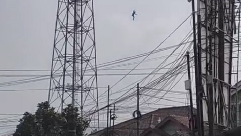 Pria Tewas Lompat dari Menara Telekomunikasi di Cianjur, Kondisi Mengenaskan
