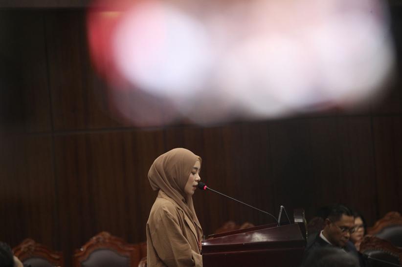 Potret Lesti Kejora Jadi Saksi Sidang MK Soal Hak Cipta - Bagian 2