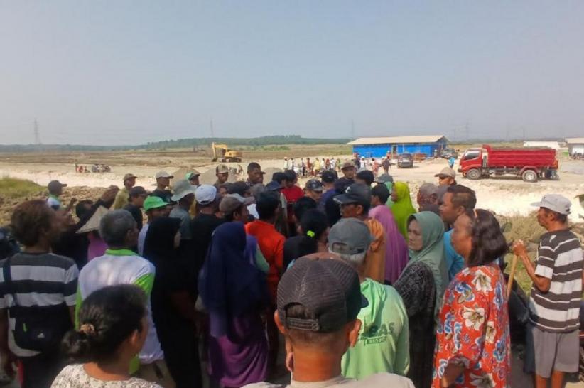 Aksi Demo Petani di Grobogan, Minta Akses Jalan ke Lahan Pertanian Tak Ditutup Perusahaan