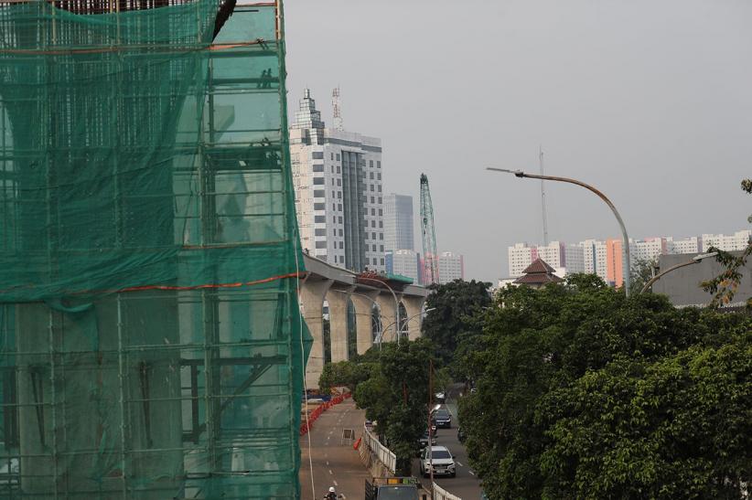 Penampakan Proyek LRT Jakarta Fase 1B di Pasar Pramuka Capai 57,75 Persen - Bagian 3