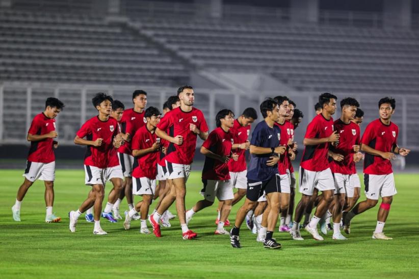  Timnas Indonesia Latihan Jelang Hadapi Vietnam di Final Piala AFF U-23 2025 - Bagian 1