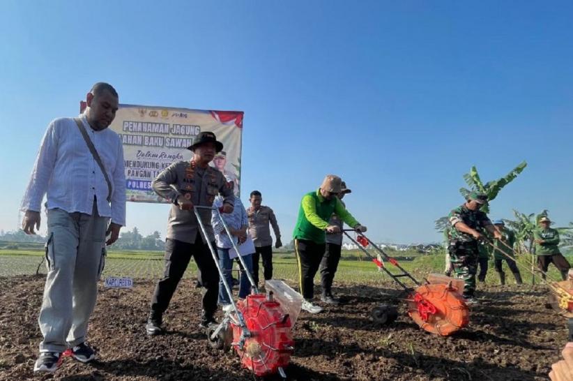 Polresta Bandung Tanam Jagung, Target Hasilkan 64 Ton untuk Ketahanan Pangan