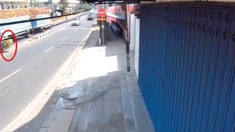 Detik-Detik IRT Pencari Rumput di Pasuruan Tewas Diduga Jadi Korban Tabrak Lari Terekam CCTV