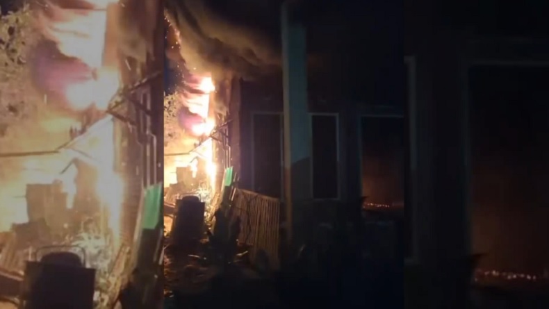 Kebakaran Hebat di Gowa, Rumah dan Tempat Pembuatan Mebel Hangus