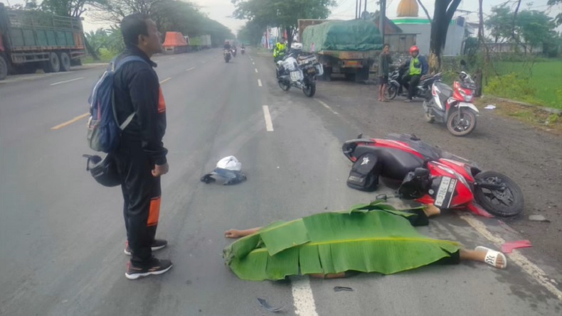 Kecelakaan Maut di Jalur Pantura Tuban, Pelajar Tewas Terlindas Truk