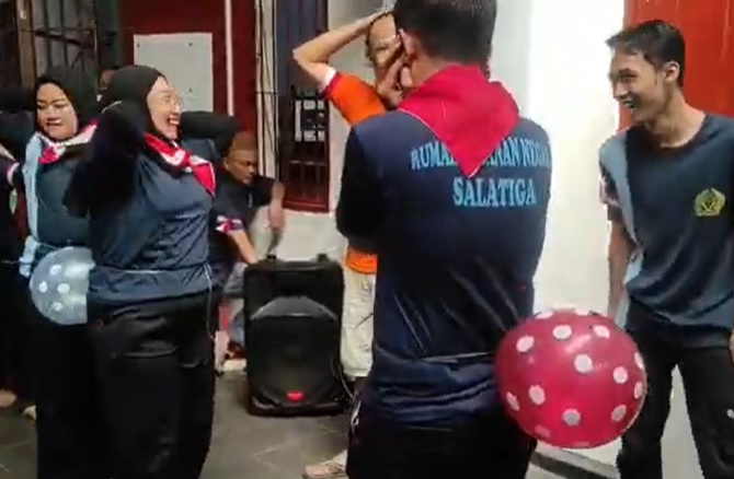 Ratusan Warga Binaan Rutan Salatiga Meriahkan HUT RI dengan Lomba 17-an