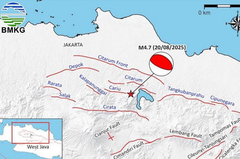 Rentetan Gempa Bumi Guncang Jawa Barat, Ini Analisis BMKG