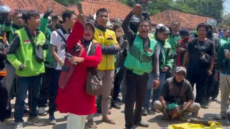Driver Ojol di Banten Bergerak, Aksi Solidaritas untuk Affan yang Tewas Dilindas Rantis Brimob