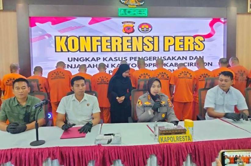 Polresta Cirebon Tetapkan 28 Tersangka Kerusuhan di Kantor DPRD dan Taman Pataraksa