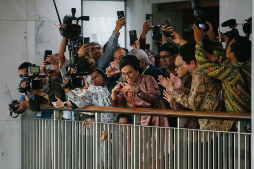 Momen Haru Perpisahan Sri Mulyani dengan Ribuan Pegawai Kementerian Keuangan - Bagian 5