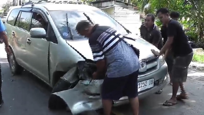 4 Kendaraan Kecelakaan Beruntun di Muarojambi, Pemotor Terpental hingga Luka Parah
