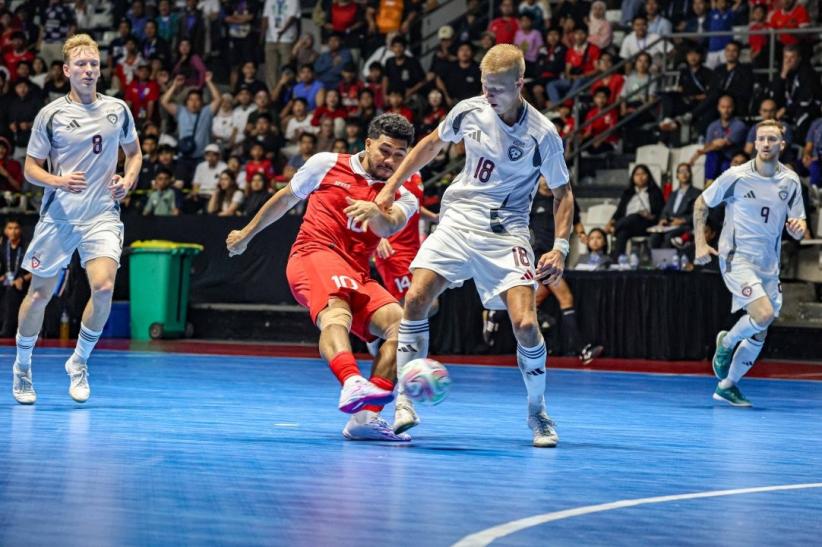Turnamen Four Nations Cup 2025, Timnas Futsal Indonesia Dikalahkan Latvia 3-2  - Bagian 1