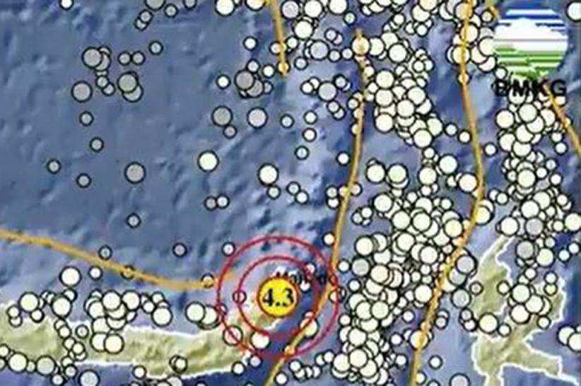 Gempa Terkini Magnitudo 4,3 Guncang Airmadidi Minut