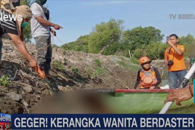 Kerangka Wanita Pakai Daster Ditemukan di Pantai Sidoarjo, Diduga Sudah Tewas Sebulan