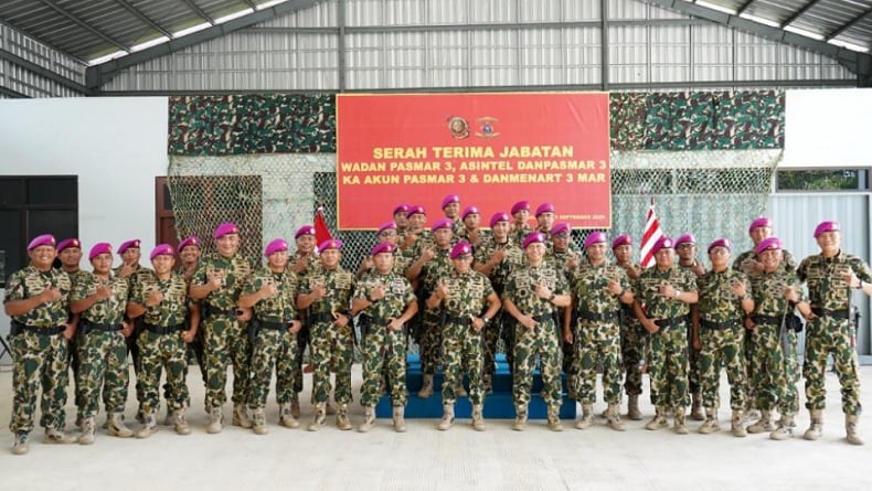 Sertijab, 4 Jabatan Strategis di Pasmar 3 Sorong Papua Barat Daya Resmi Berganti