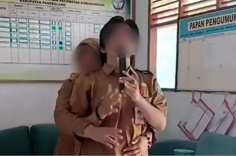 Viral Video Oknum Kepsek dan Guru Perempuan Karaoke Mesra, Disdikpora Pandeglang Turun Tangan