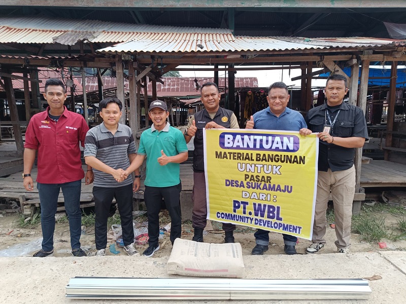 PT Wananugraha Bima Lestari Beri Bantuan Material untuk Pasar hingga Rumah Ibadah