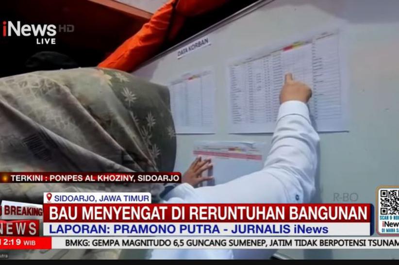 Update Musala Ambruk Ponpes Al Khoziny, Bau Menyengat Mulai Tercium dari Reruntuhan