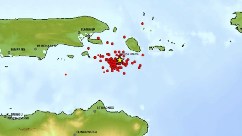 BMKG: 117 Gempa Susulan Guncang Sumenep Akibat Aktivitas Sesar Aktif di Laut Selatan Madura