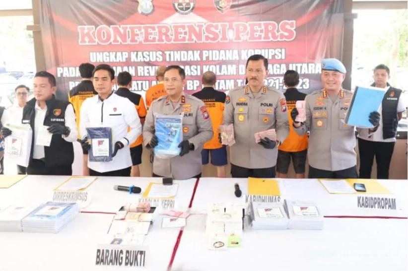 Polda Kepri Tetapkan 7 Tersangka Korupsi Proyek Dermaga Batu Ampar, Langsung Ditahan
