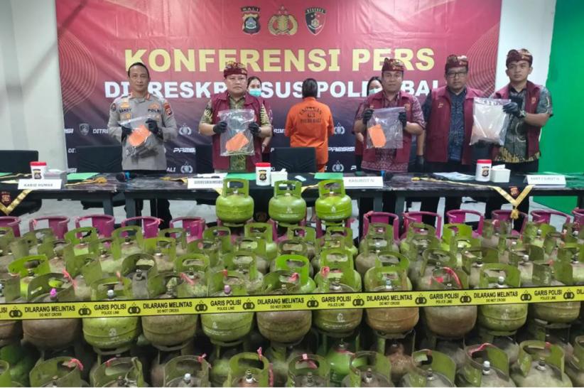 Polda Bali Bongkar Pengoplosan Gas LPG 3 Kg di Karangasem, 1 Orang Ditangkap