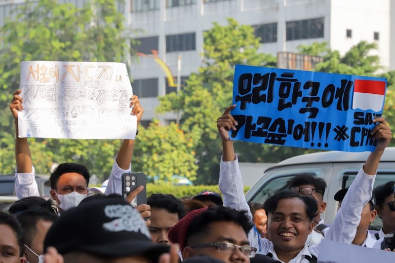 Ribuan CPMI Korea Turun ke Jalan, Menuntut Percepat Penempatan Kerja - Bagian 6
