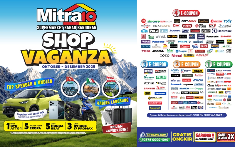 Ini Cara Ikuti Shopvaganza Mitra10, Bertabur Hadiah Istimewa!