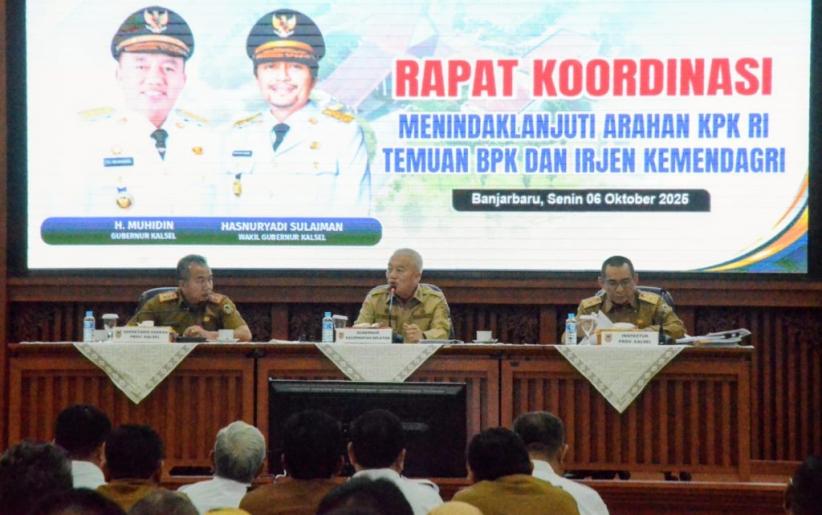 Gubernur Kalsel Dorong Percepatan Penyelesaian Tindak Lanjut Hasil Temuan BPK