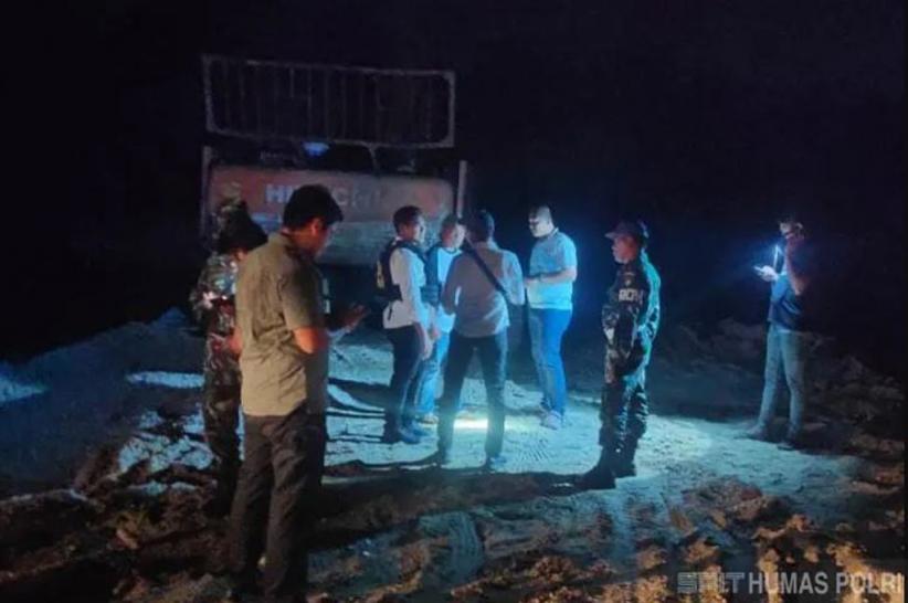 Polisi Gerebek Tambang Galian C Ilegal di Kampar Kiri Hilir, Operator Alat Berat Ditangkap