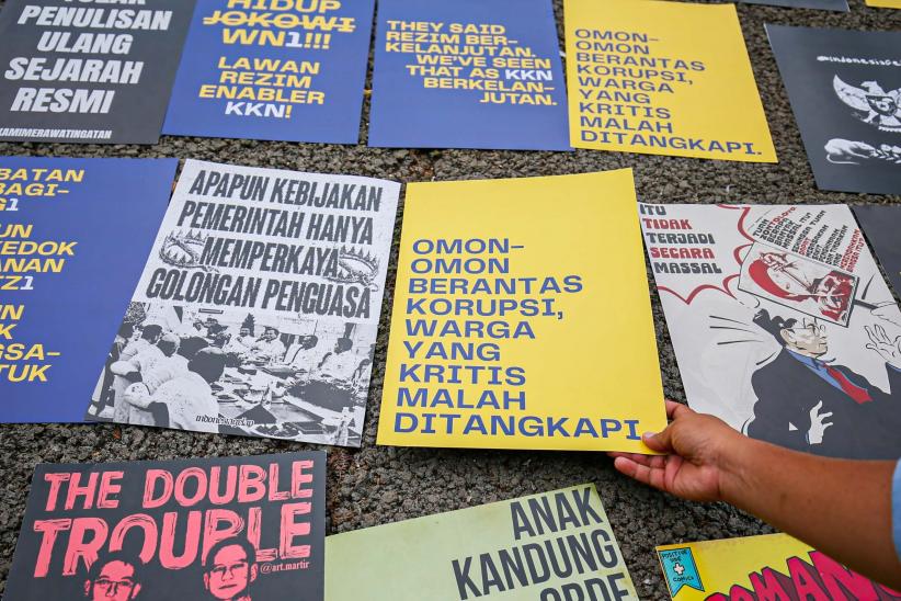 Aksi Damai Kritik Kinerja Setahun Pemerintahan Prabowo-Gibran - Bagian 4