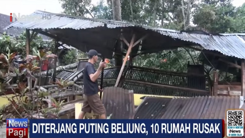 10 Rumah di Salatiga Rusak Diterjang Puting Beliung, Sebagian Besar Bagian Atap